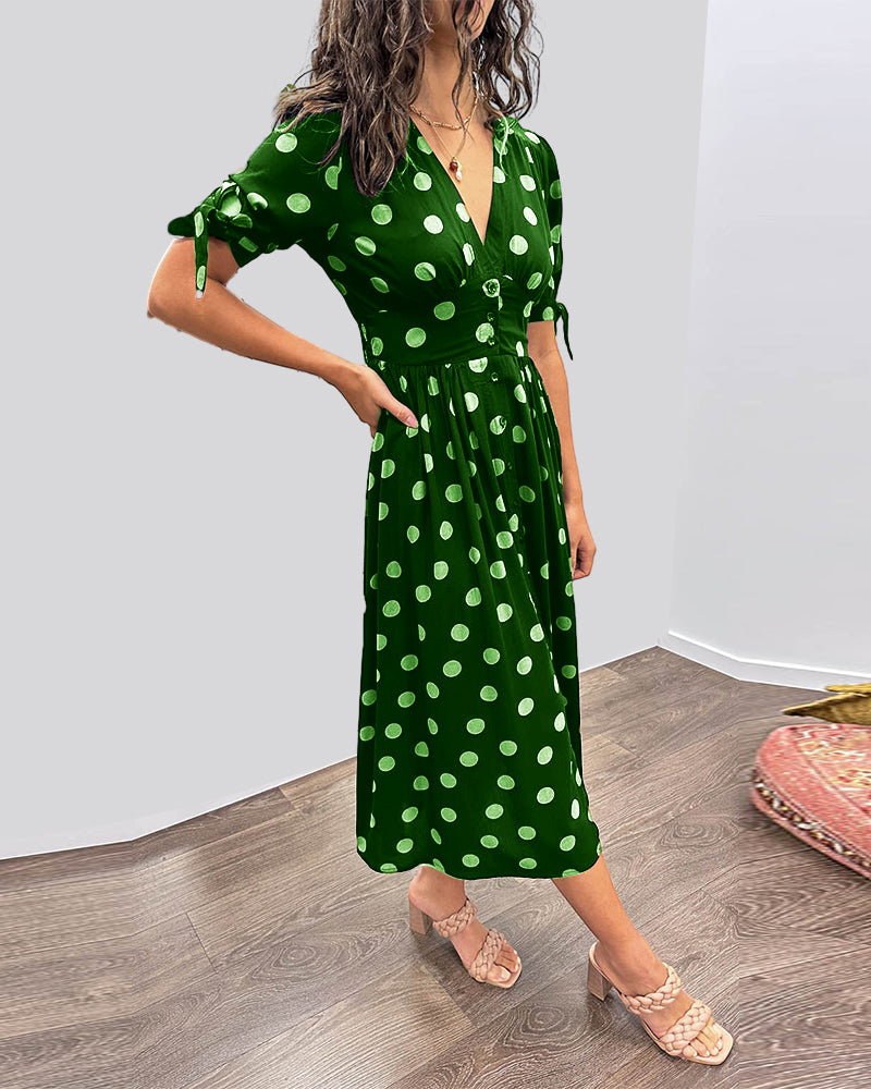 Paula™ Vestido Lunares Elegante