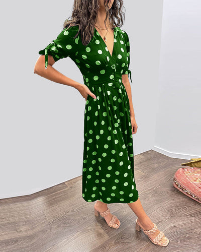 Paula™ Vestido Lunares Elegante