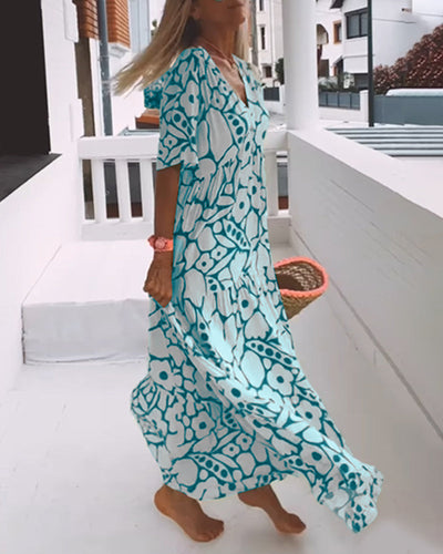 Valentina™ Vestido Suelto con Escote en V