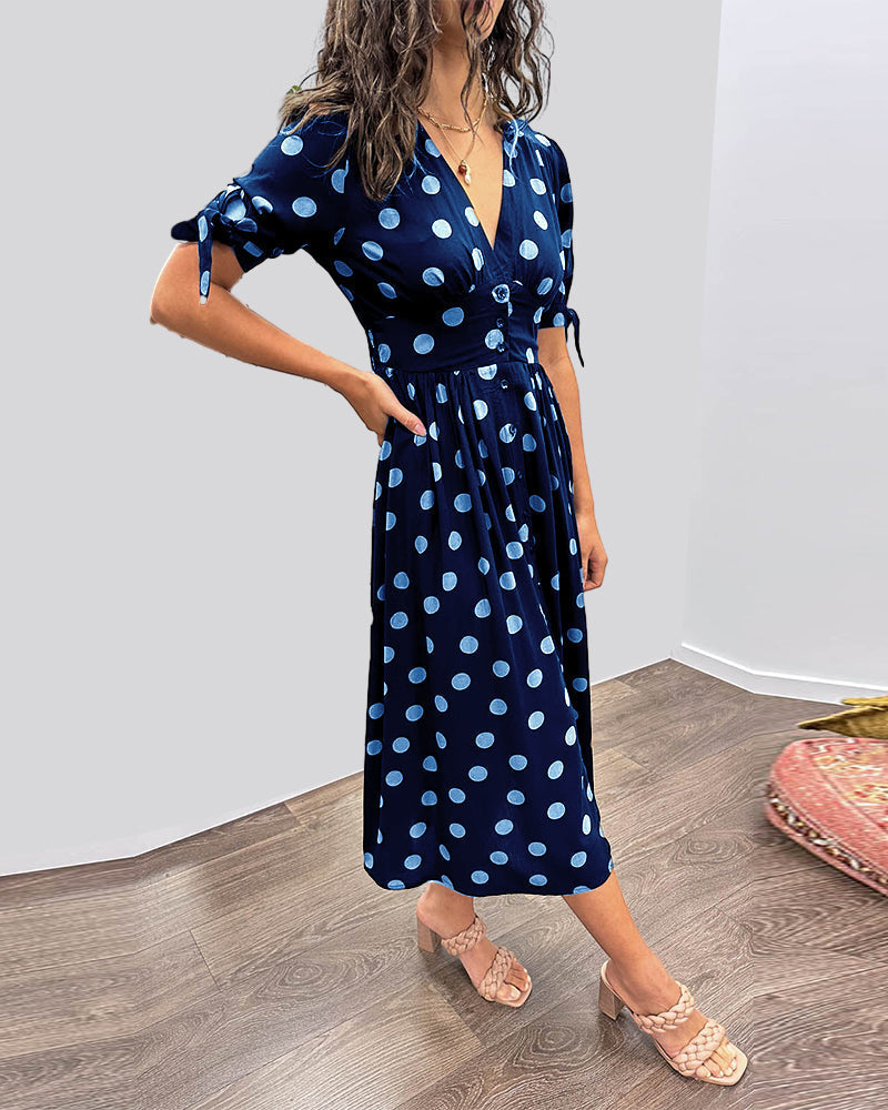 Paula™ Vestido Lunares Elegante