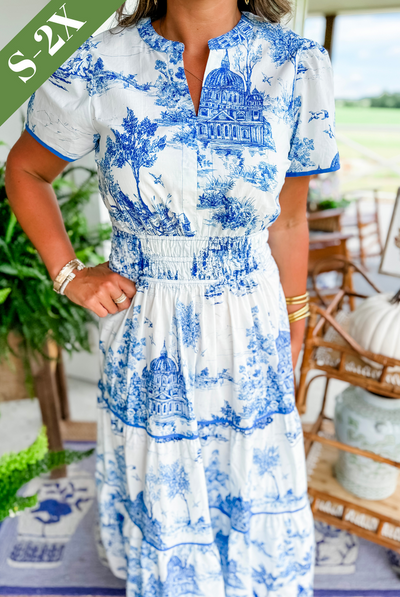 Trinidad™ Vestido Maxi Toile
