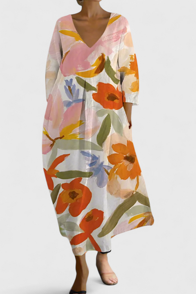 Anne™ Vestido Largo Fluido Mujer