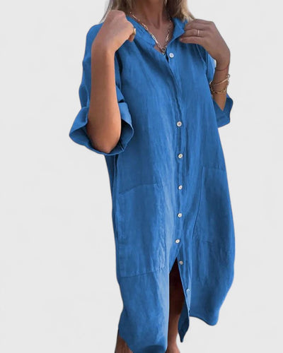 Renata™ Vestido Camisero Casual