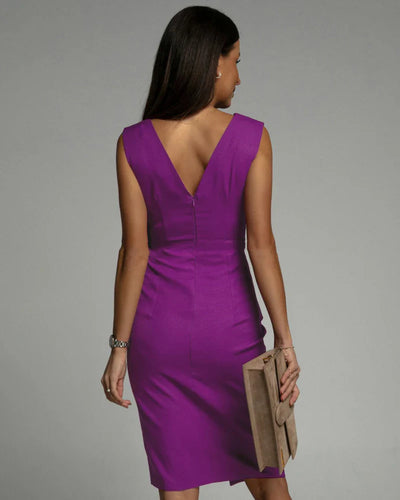 Dominga™ Vestido Ajustado con Abertura