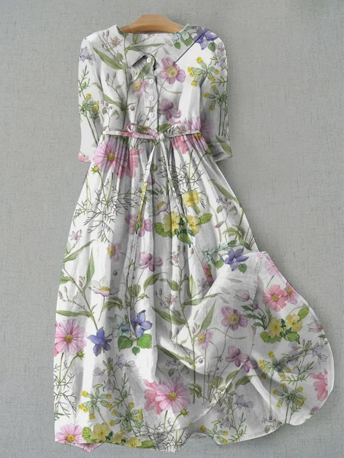 Paula™ Vestido Floral A-Línea