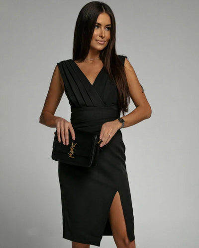 Dominga™ Vestido Ajustado con Abertura