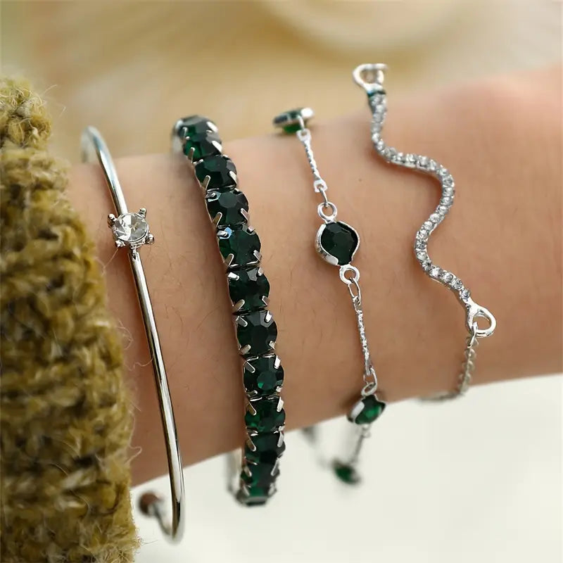 Set de Pulseras Verde Mujer Gaia™