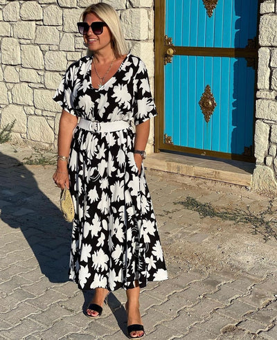 Vestido Elegante con Cobertura Vientre Valeria™