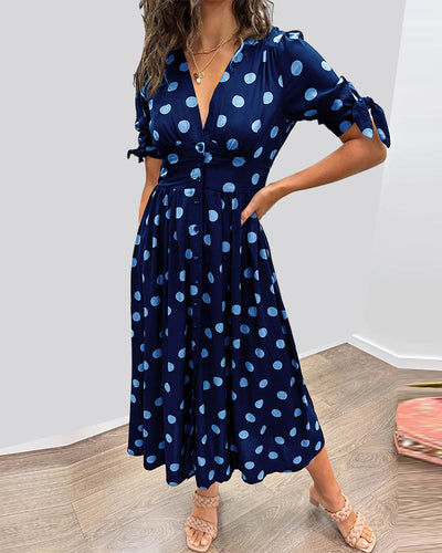 Paula™ Vestido Lunares Elegante