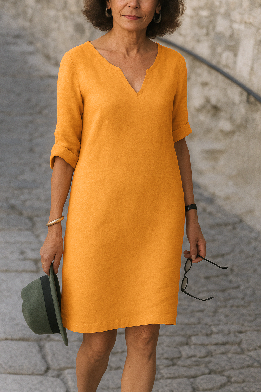 Myrthe™ Vestido Midi Escote en V Mujer