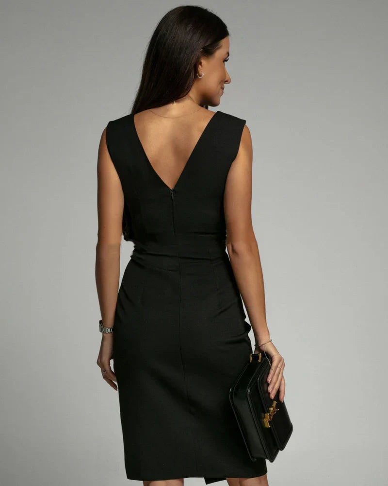 Dominga™ Vestido Ajustado con Abertura