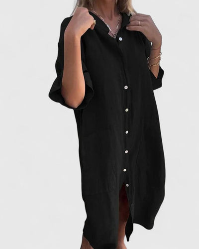 Renata™ Vestido Camisero Casual