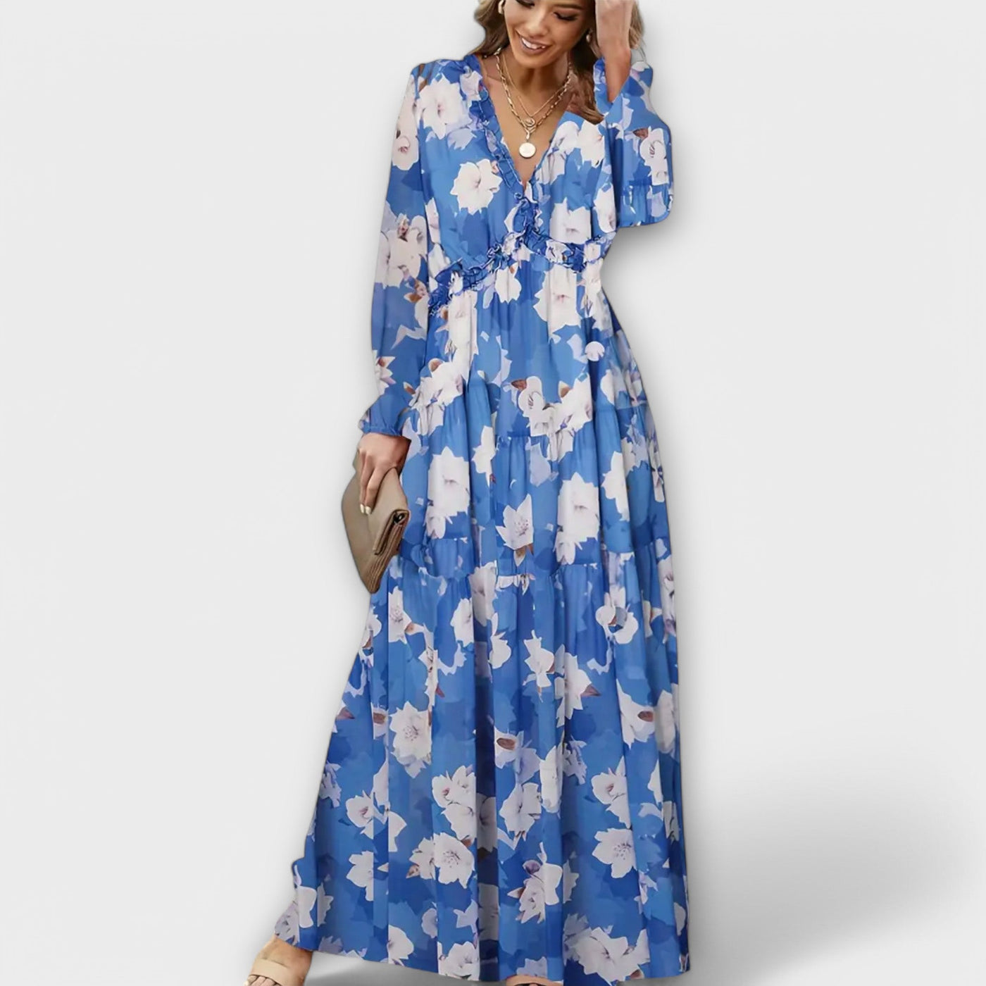 Vestido Floral Largo Antonia™