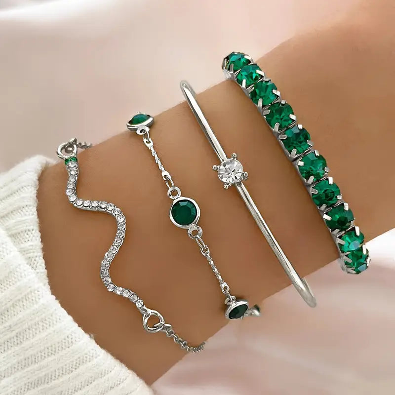 Set de Pulseras Verde Mujer Gaia™