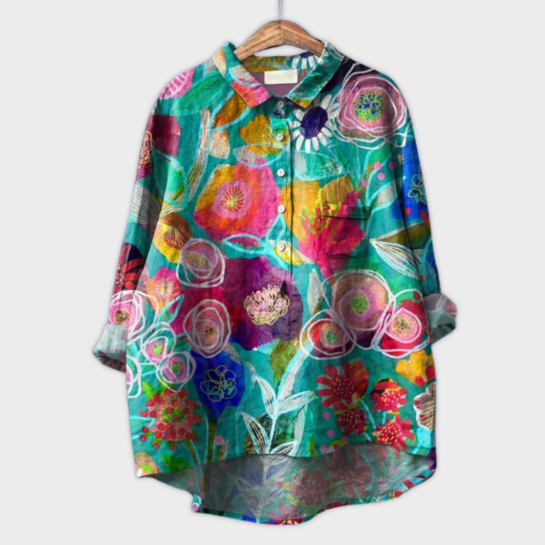 Blusa Floral Artesanal Teresa™