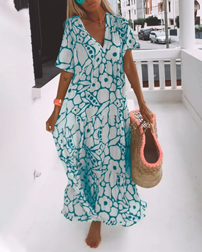 Valentina™ Vestido Suelto con Escote en V