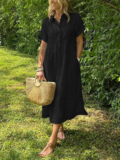 Marieke™ Vestido Camisero Maxi