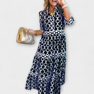 Vestido Midi Estampado Cadena Soledad™