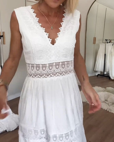 Constanza™ Vestido Encaje V