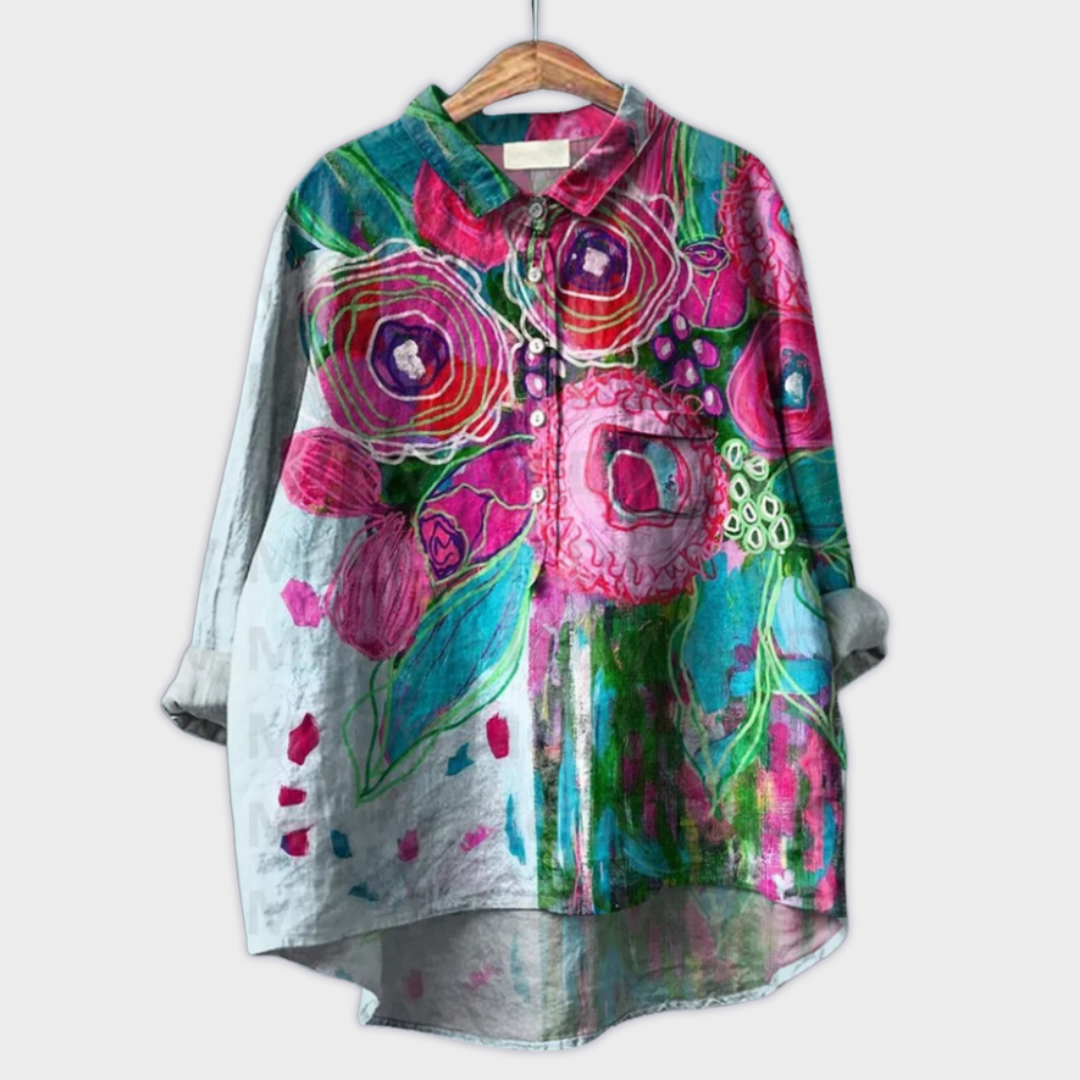 Blusa Floral Artesanal Teresa™