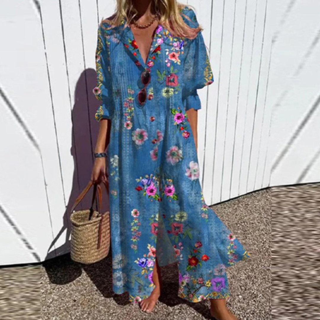Maite™ Vestido Maxi Floral