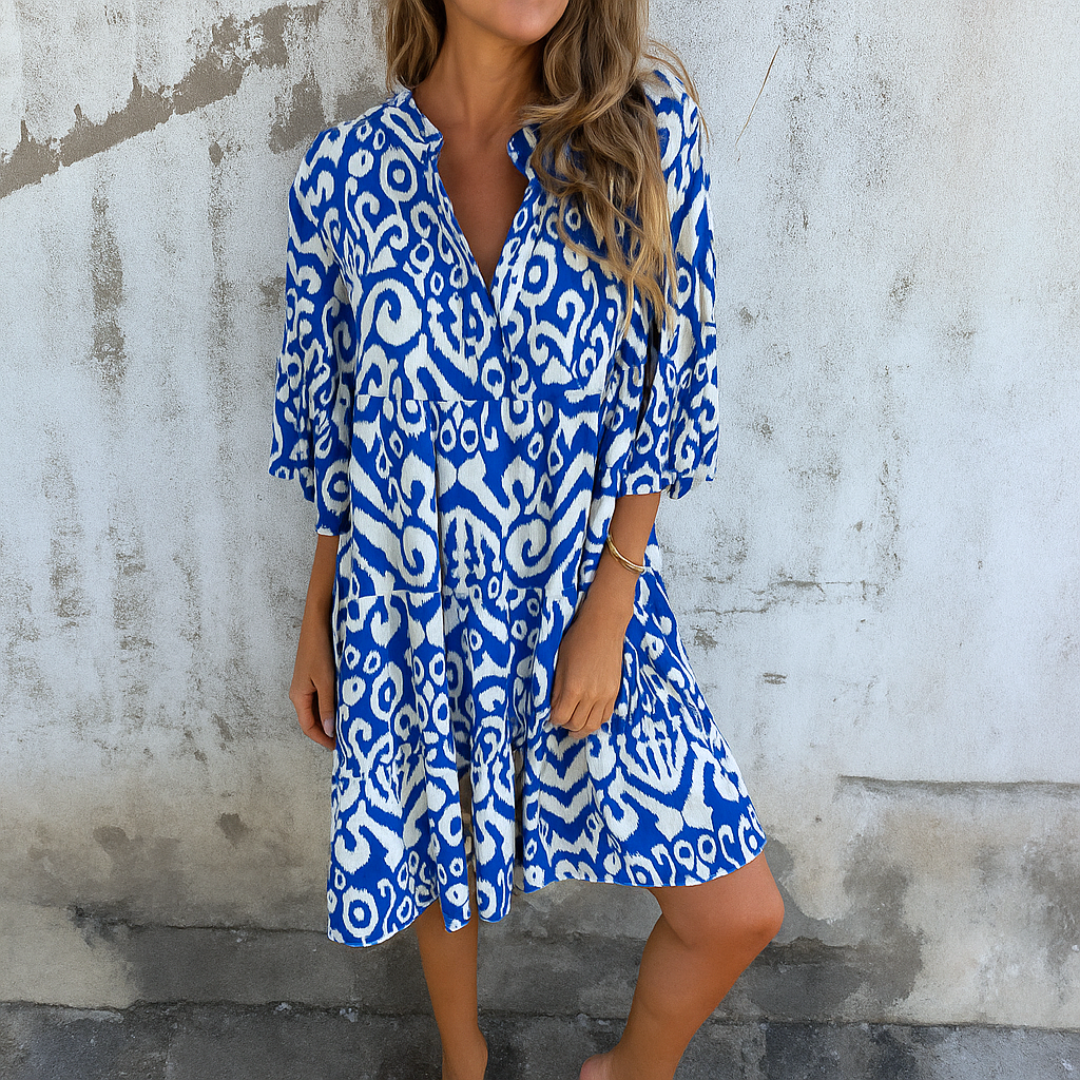 Noa™ Vestido Boho Ikat Mujer