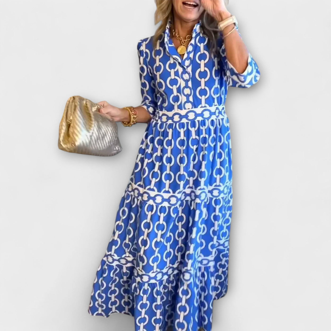 Vestido Midi Estampado Cadena Soledad™