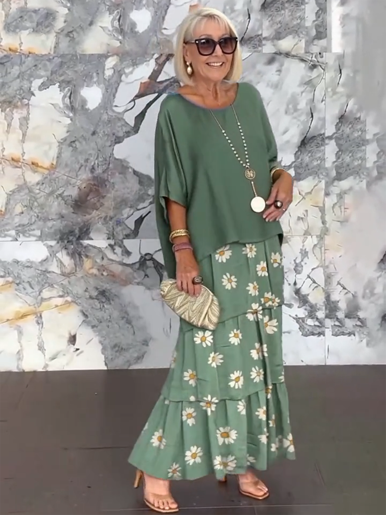 Rocío™ Vestido Trébol Degradé