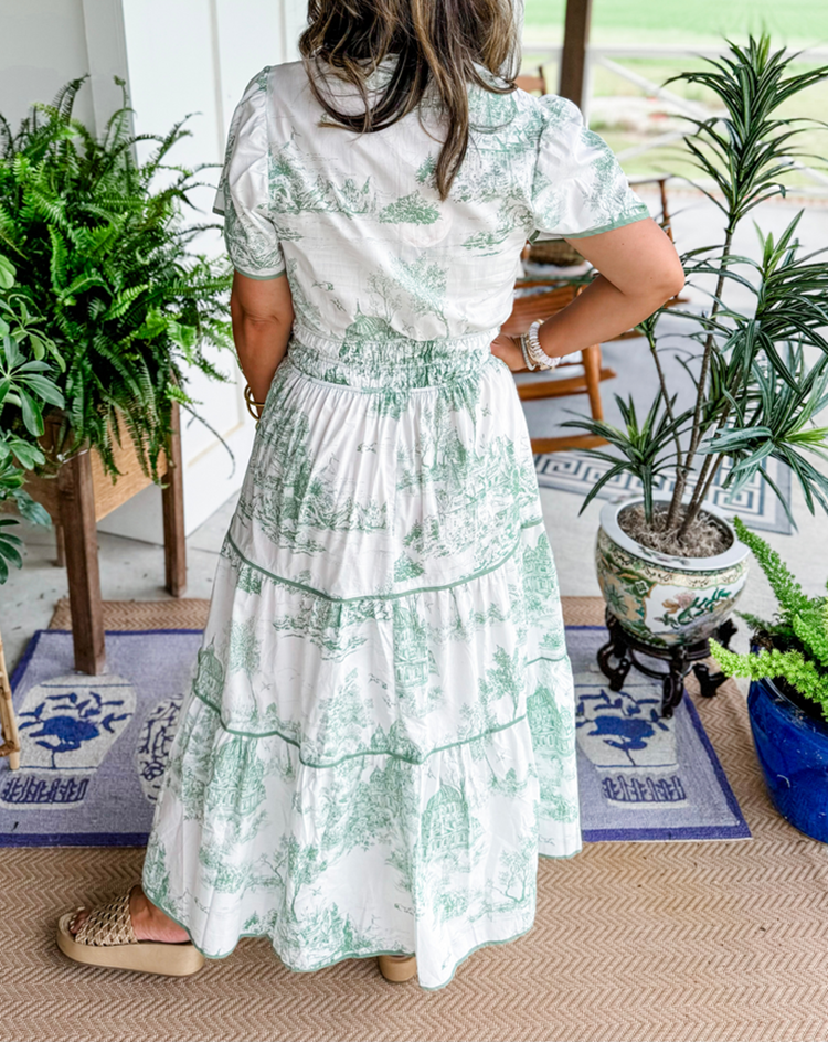 Trinidad™ Vestido Maxi Toile