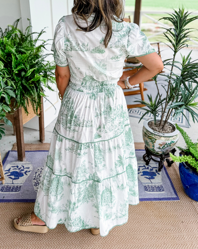 Trinidad™ Vestido Maxi Toile