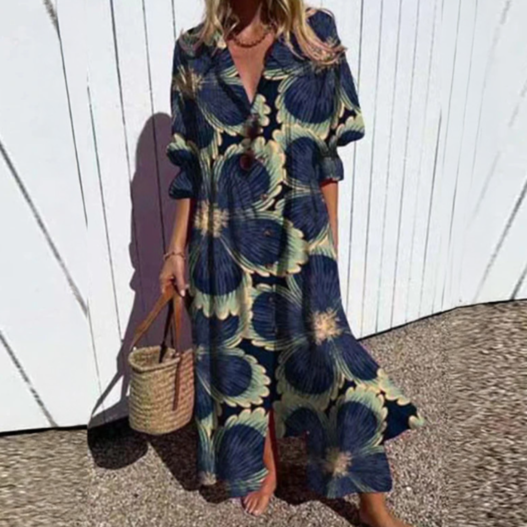 Maite™ Vestido Maxi Floral