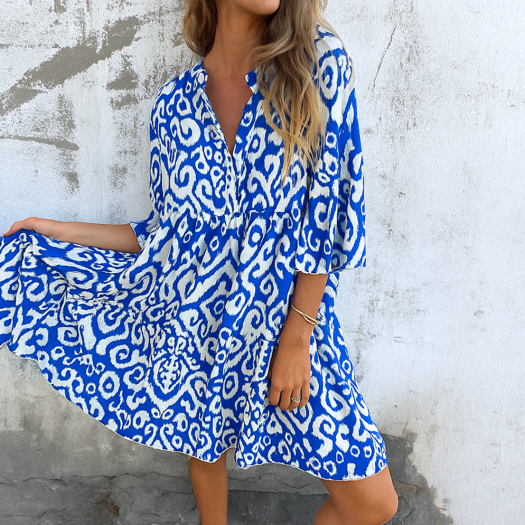 Noa™ Vestido Boho Ikat Mujer