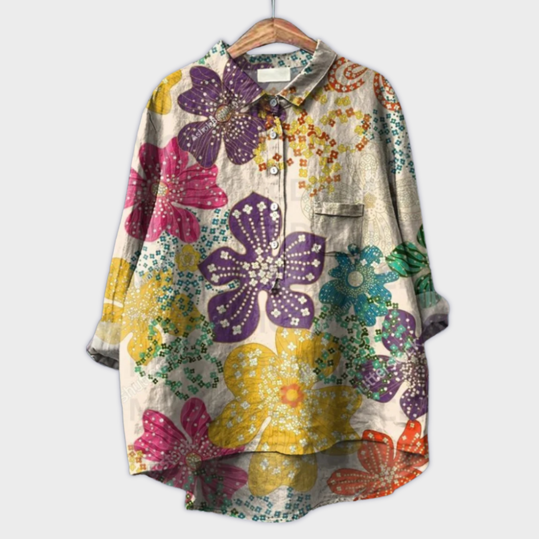 Blusa Floral Artesanal Teresa™