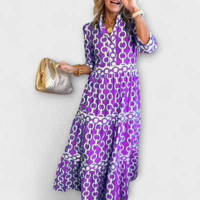 Vestido Midi Estampado Cadena Soledad™