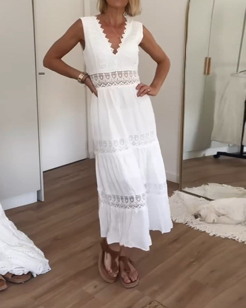 Constanza™ Vestido Encaje V