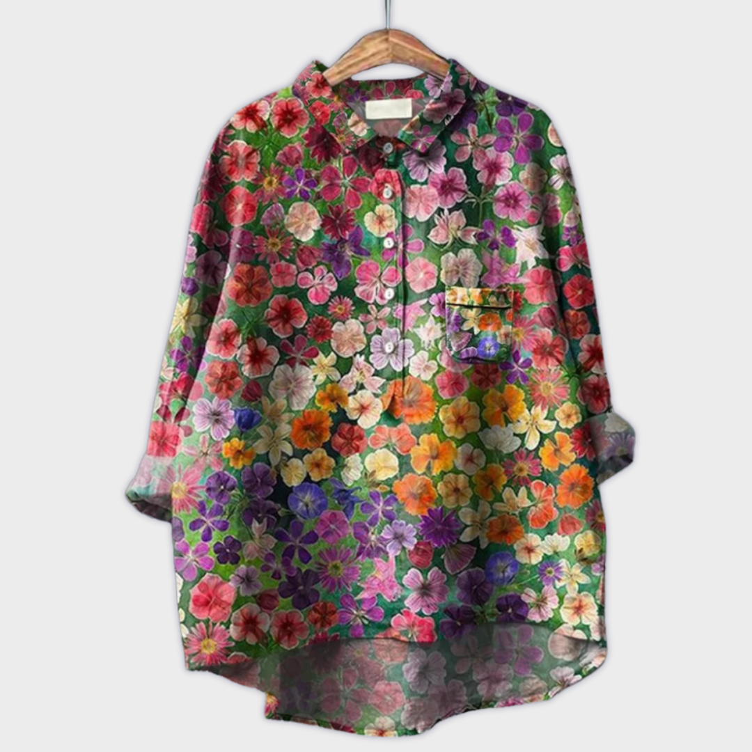 Blusa Floral Artesanal Teresa™
