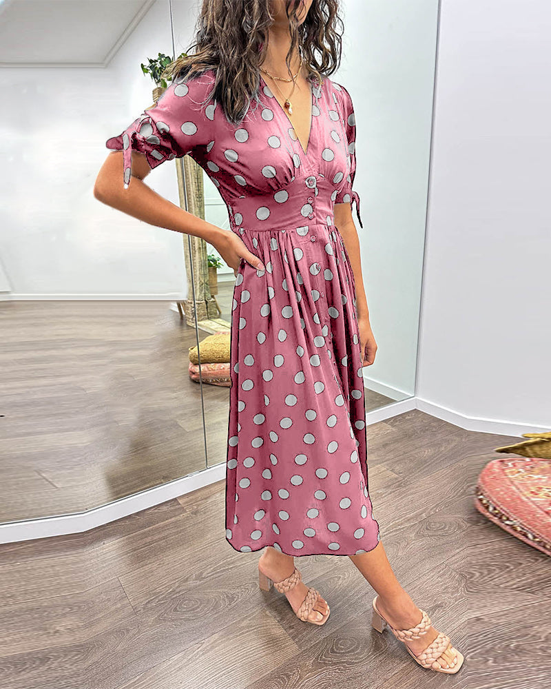 Paula™ Vestido Lunares Elegante