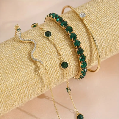 Set de Pulseras Verde Mujer Gaia™