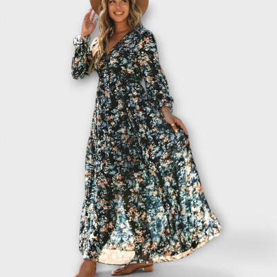 Vestido Floral Largo Antonia™