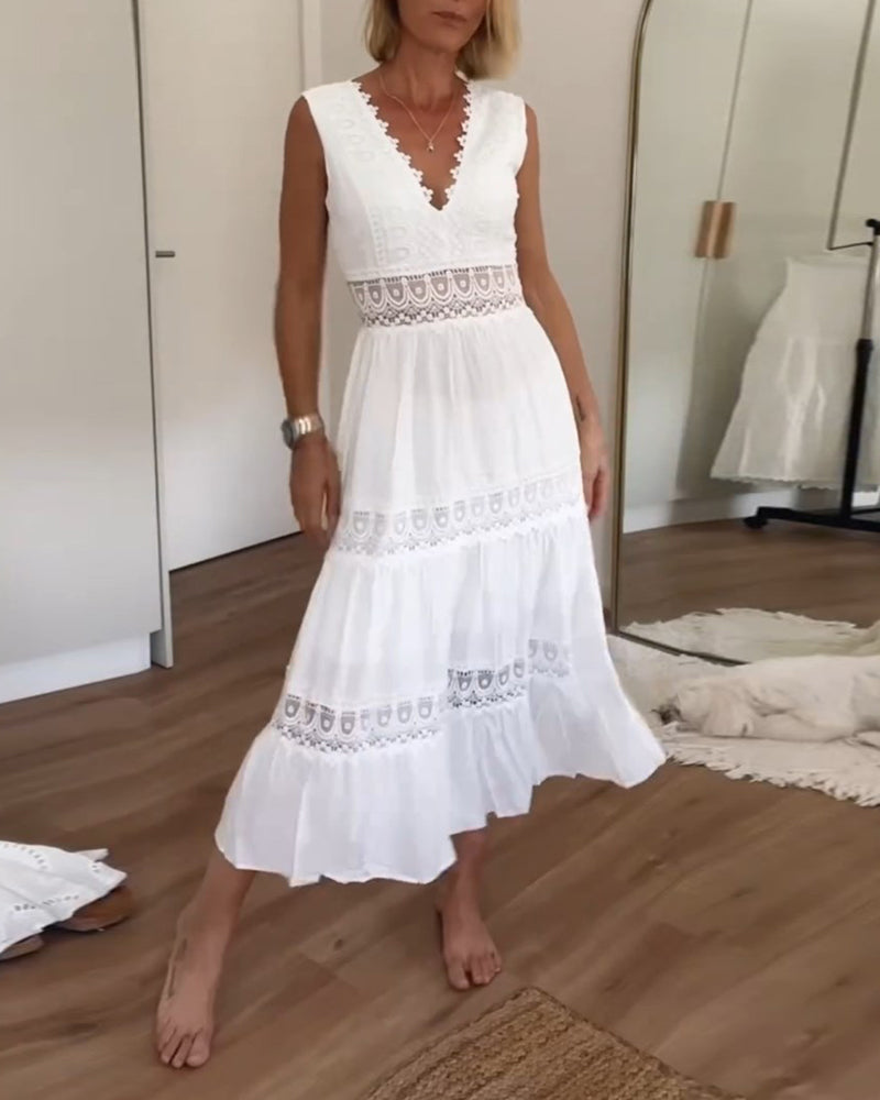 Constanza™ Vestido Encaje V