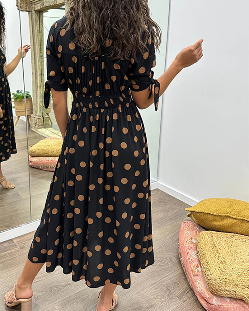Paula™ Vestido Lunares Elegante
