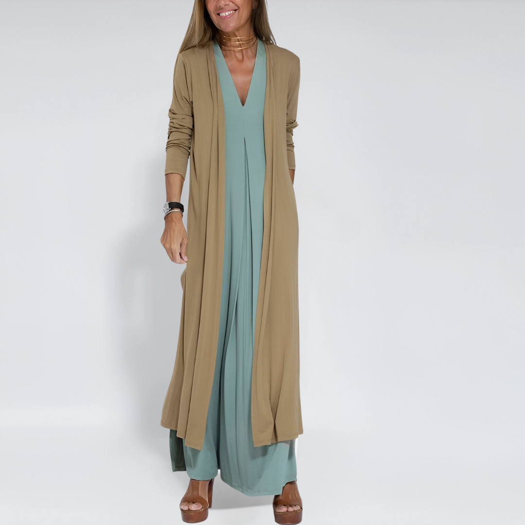 Vestido de Primavera Elegante + Cardigan Gratis Fernanda™