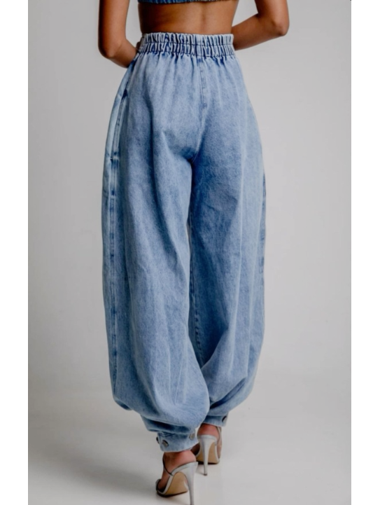 Una™ Jeans Globo Tiro Alto