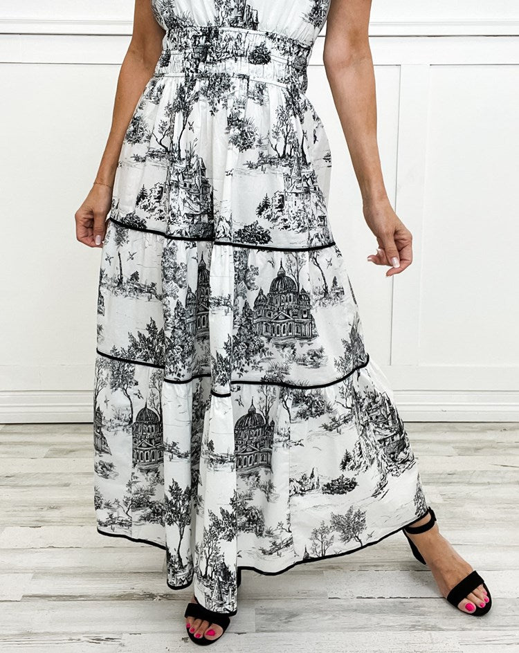 Trinidad™ Vestido Maxi Toile