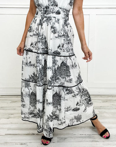 Trinidad™ Vestido Maxi Toile