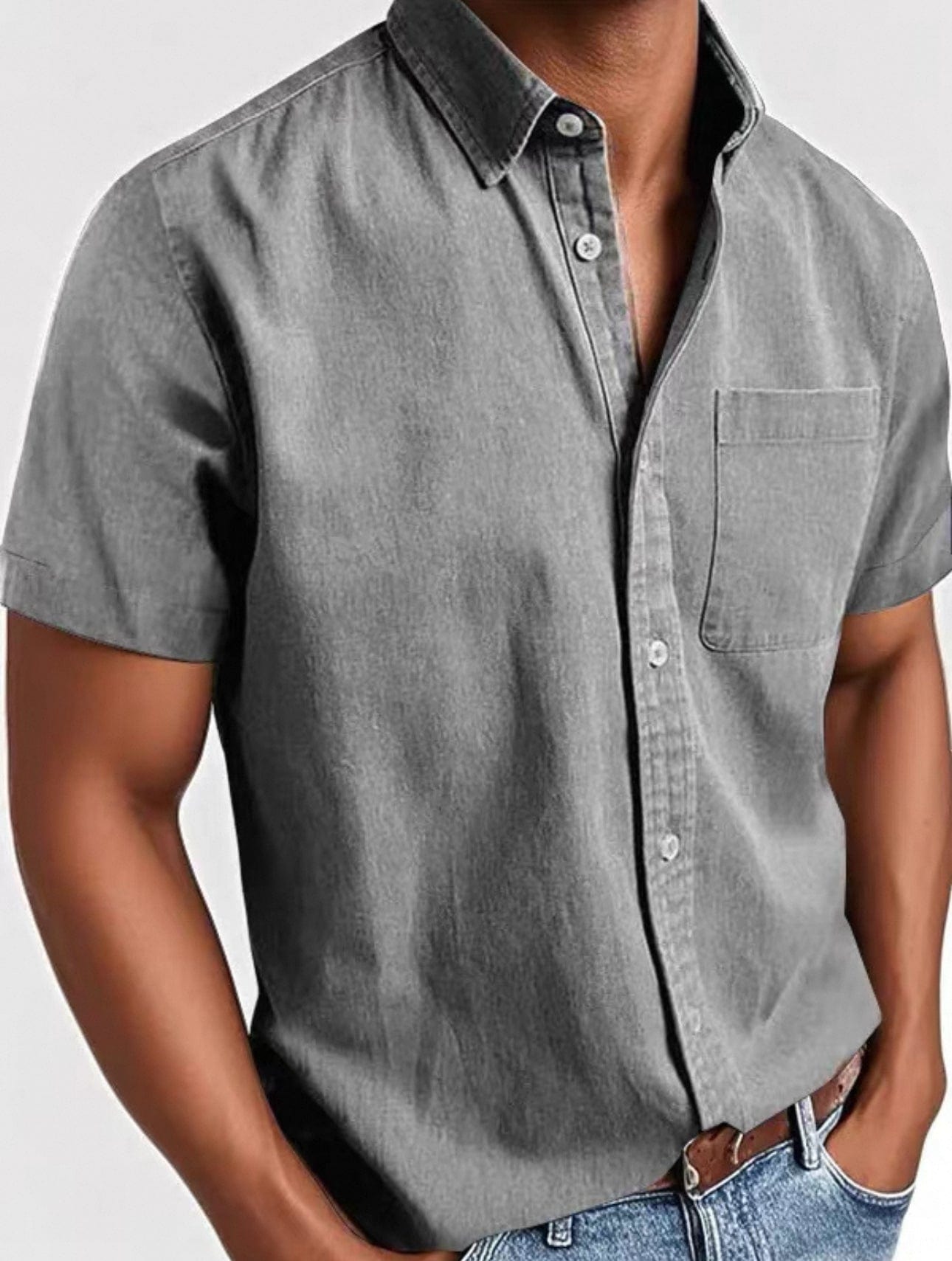 Bram™ Camisa Verano Hombre Manga Corta