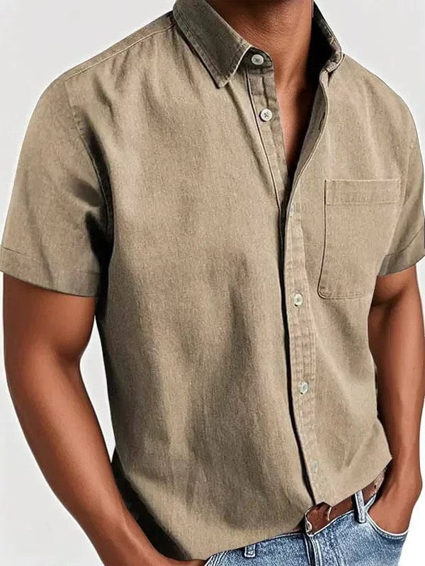 Bram™ Camisa Verano Hombre Manga Corta