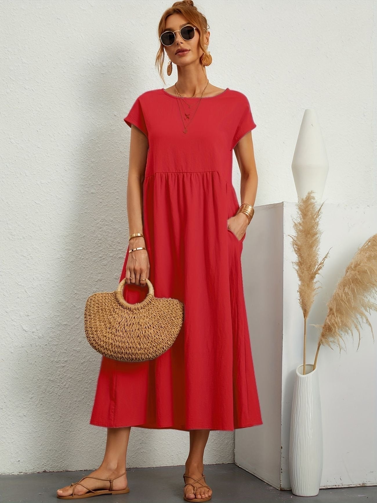 Vestido Casual Midi Clara™