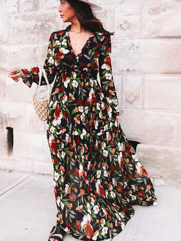 Vestido Floral Largo Antonia™