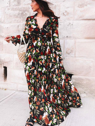 Vestido Floral Largo Antonia™